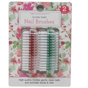 Wholesale - 2pk DOUBLE NAIL BRUSH C/P 72, UPC: 769898981074